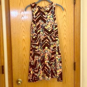 Patterned skater dress. Great condition! Size S